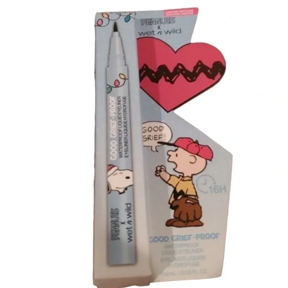 WET N WILD Peanuts Good Grief-Proof Waterproof 16 Hour Liquid Eyeliner NWT NIP